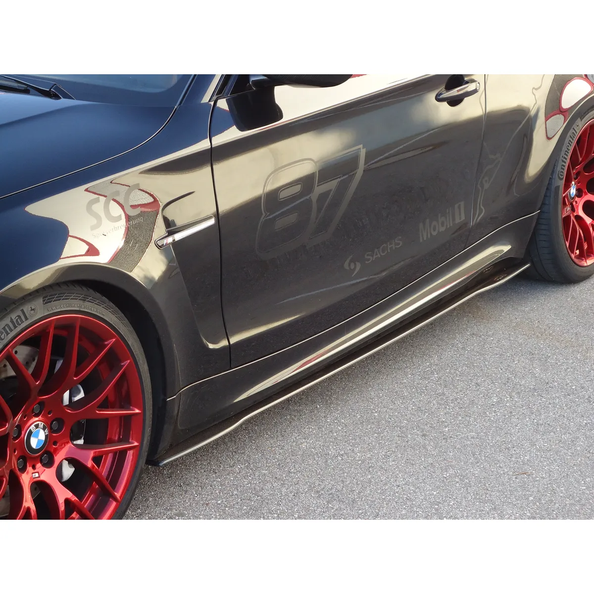 Carbon Seitenschwelleransatz (R/L) passend für BMW 1er M Coupé