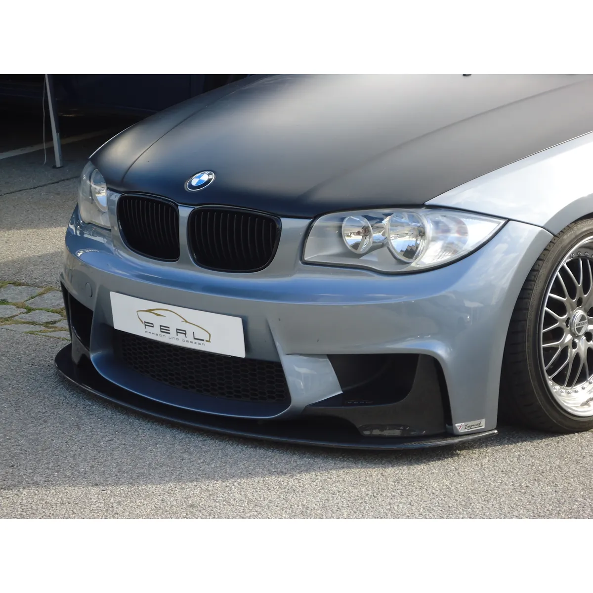 Carbonsplitter passend für BMW 1er M und Kerscher Spoilerstoßstange KM