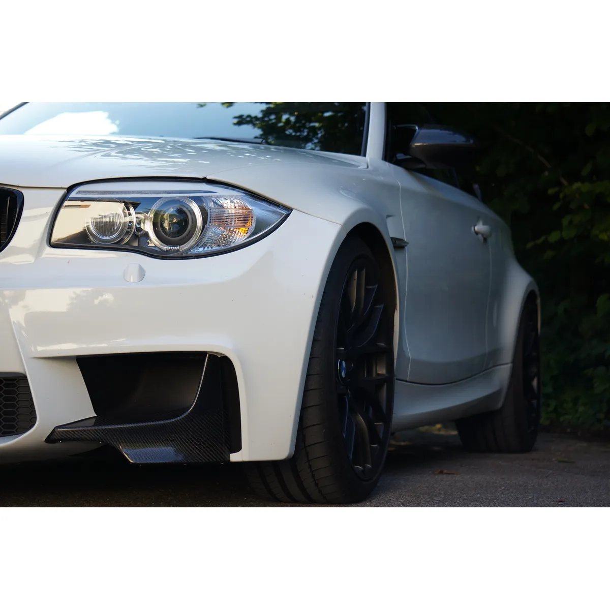Carbonsplitter passend für BMW 1er M und Kerscher Spoilerstoßstange KM