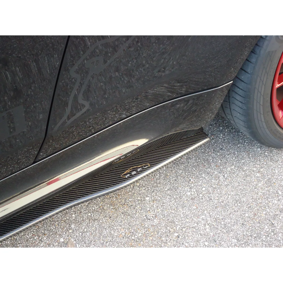 Carbon Seitenschwelleransatz (R/L) passend für BMW 1er M Coupé