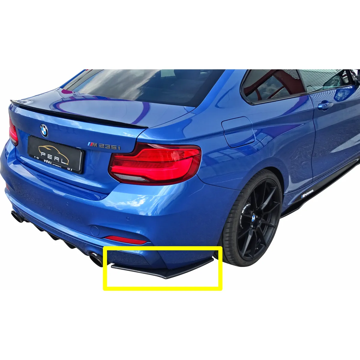 Carbonansatz Heckstoßstange passend für BMW 2er F22/23 235i / 240i (R/L)