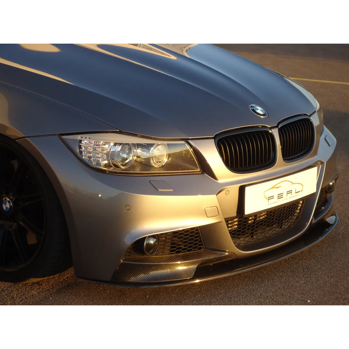 Carbon-Schwert passend für BMW 3er E90/91 LCI M-Paket mit verbauten Flaps