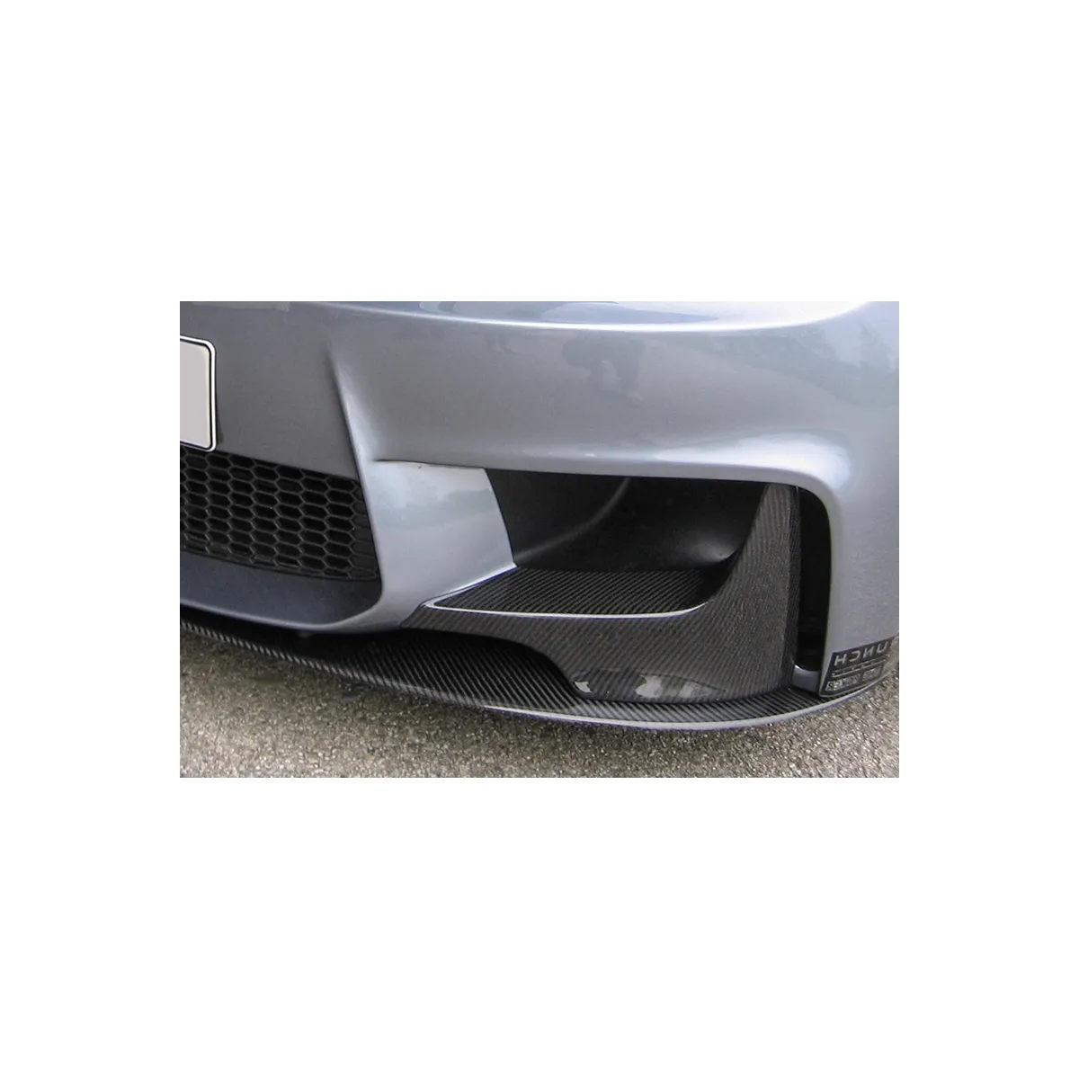 Carbonsplitter passend für BMW 1er M und Kerscher Spoilerstoßstange KM