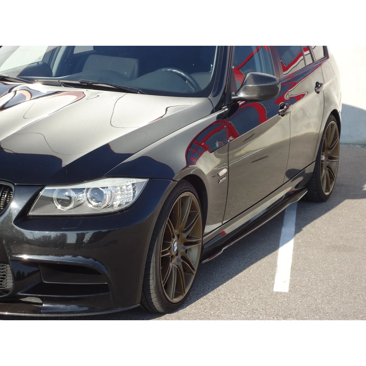 Carbon Seitenschwelleransatz (R/L) passend für BMW E90/91