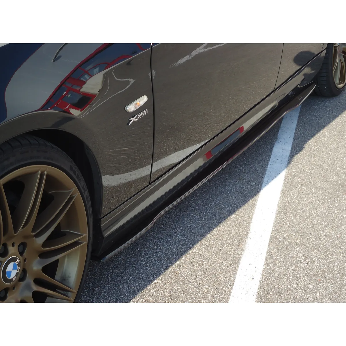 Carbon Seitenschwelleransatz (R/L) passend für BMW E90/91