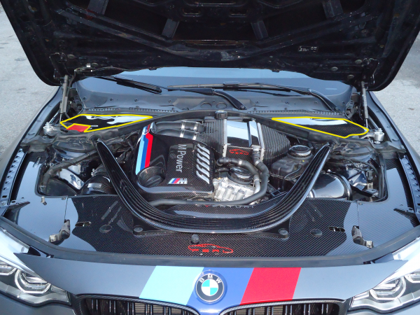 Carbon Motorraum-Abdeckung Hinten (L/R) passend für BMW M4 F82/83, M3 F80